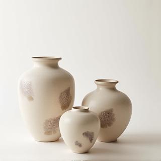 Wildlife-inspired ceramic vases